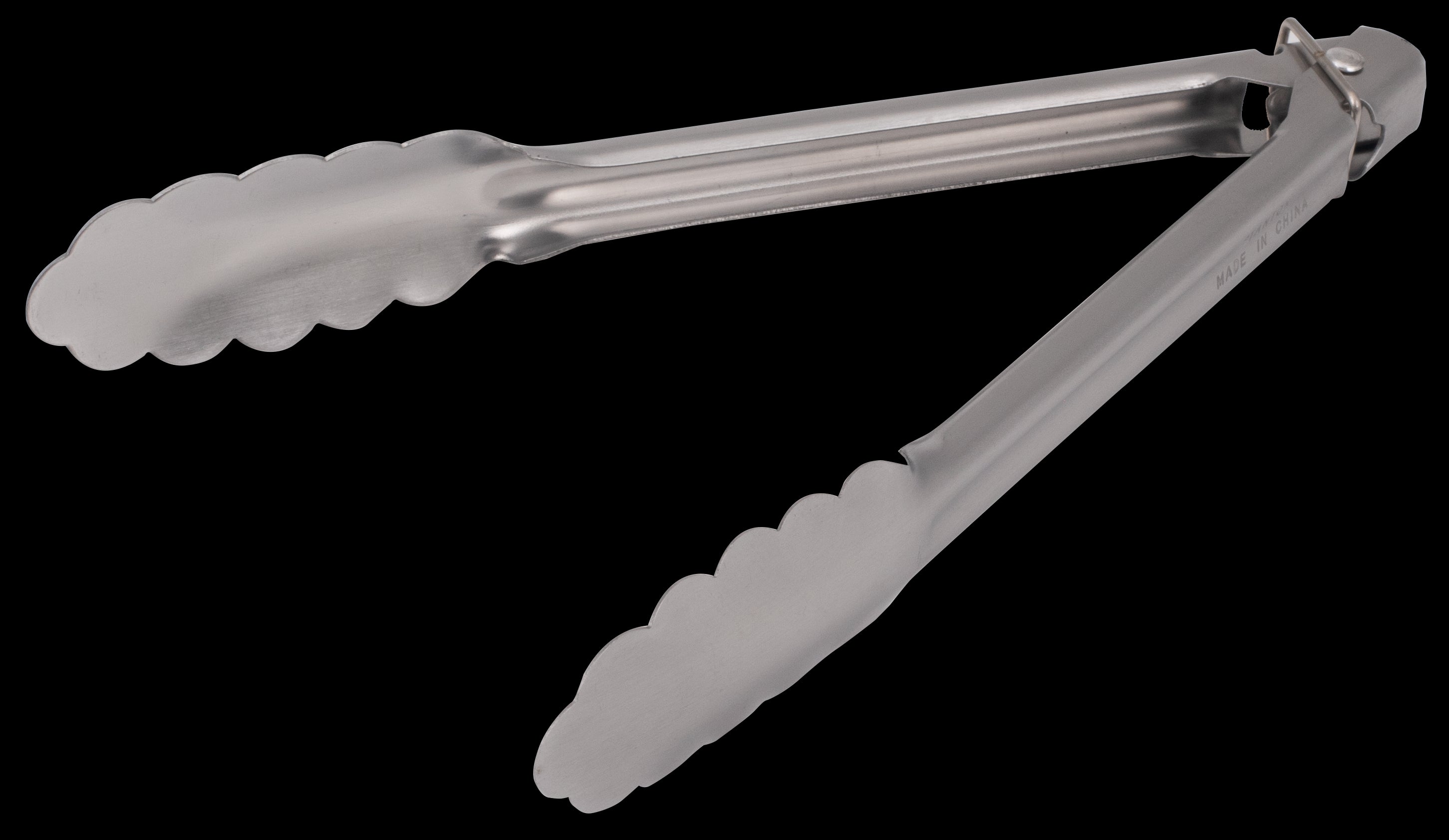 Heavy Duty Utility Tongs, 9-3/ 4" Long, Stainless Steel 