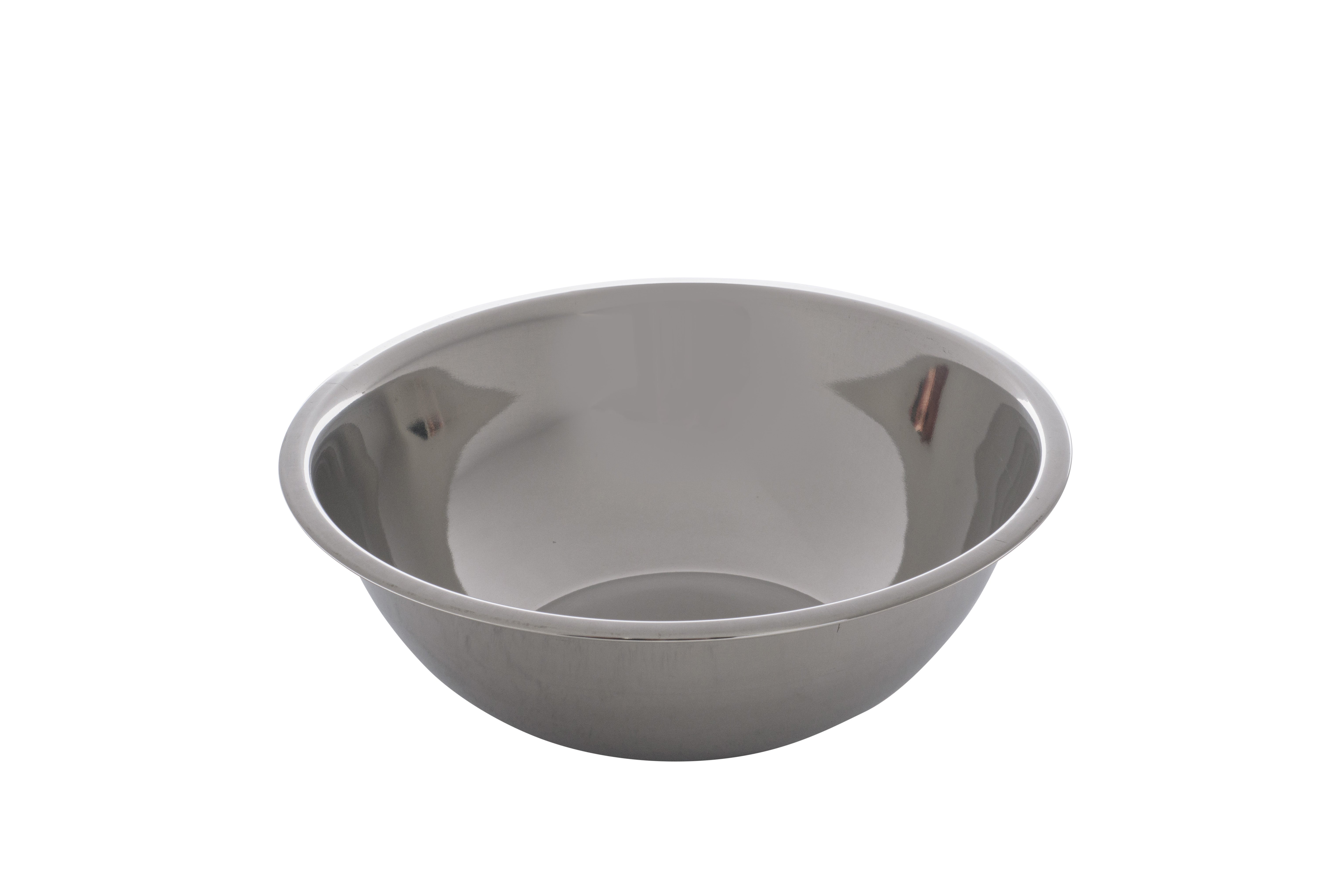 Mixing Bowl, 3 Qt., Capacity, 9-1/2" Dia., Stainless Steel