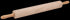 Rolling Pin, 2-3/4" Dia. X 18" Barrel, Hardwood