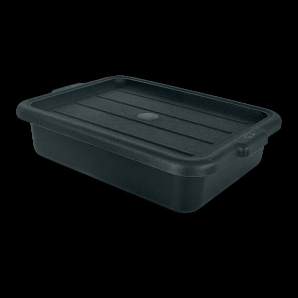 Bus Box Black 5" Deep 15x20 Polypropylene