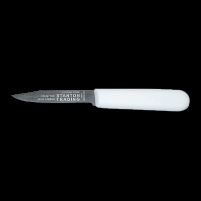 Paring Knife 3.5" White Polypropylene handle, straight edge, high-