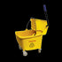 Mop bucket combo w/wringer35 Qt Yellow, Casters