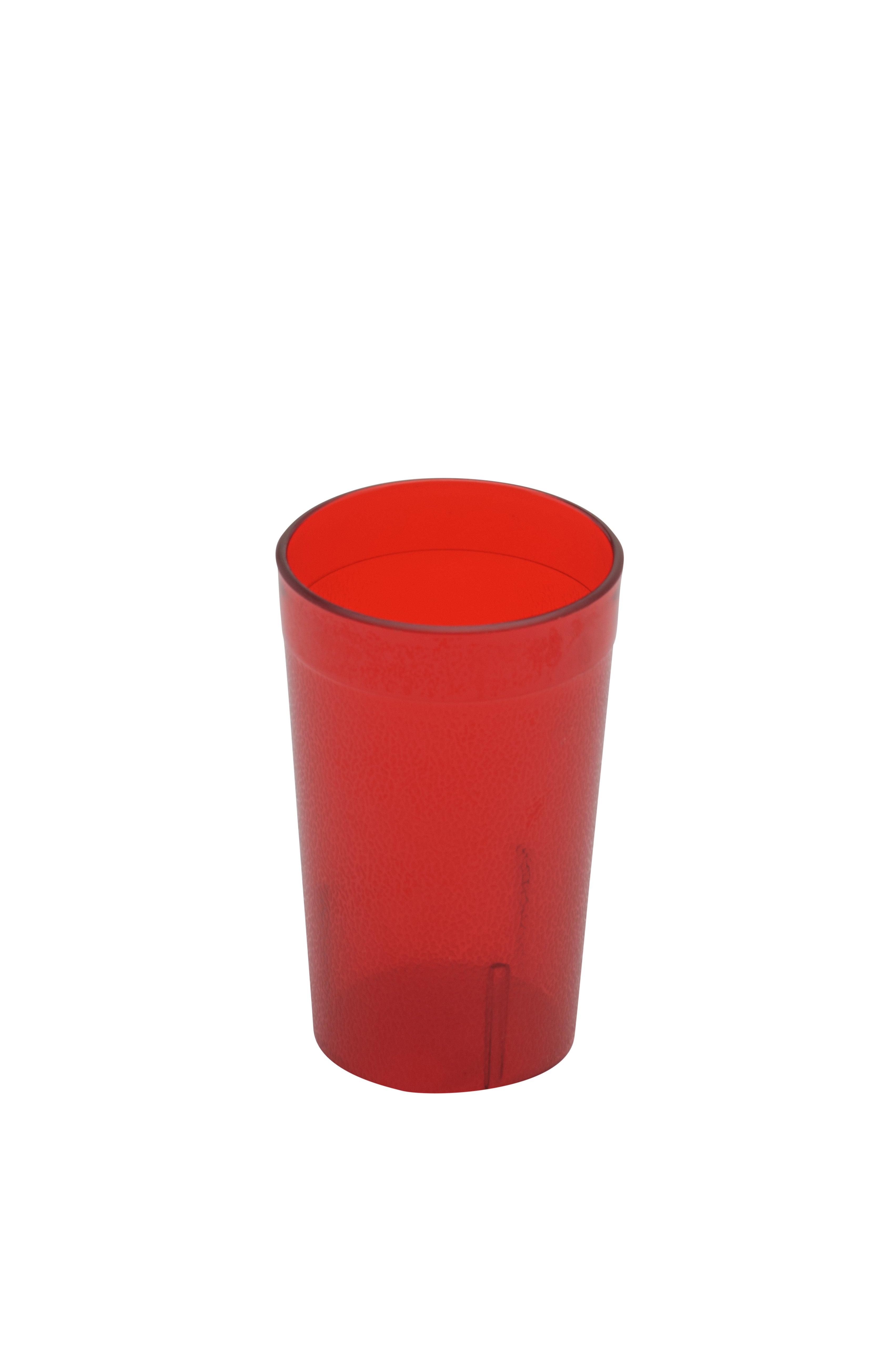 Tumbler, 5 oz., Pebbled, Red, Dishwasher Safe, Stackable, San Plastic, BPA Free