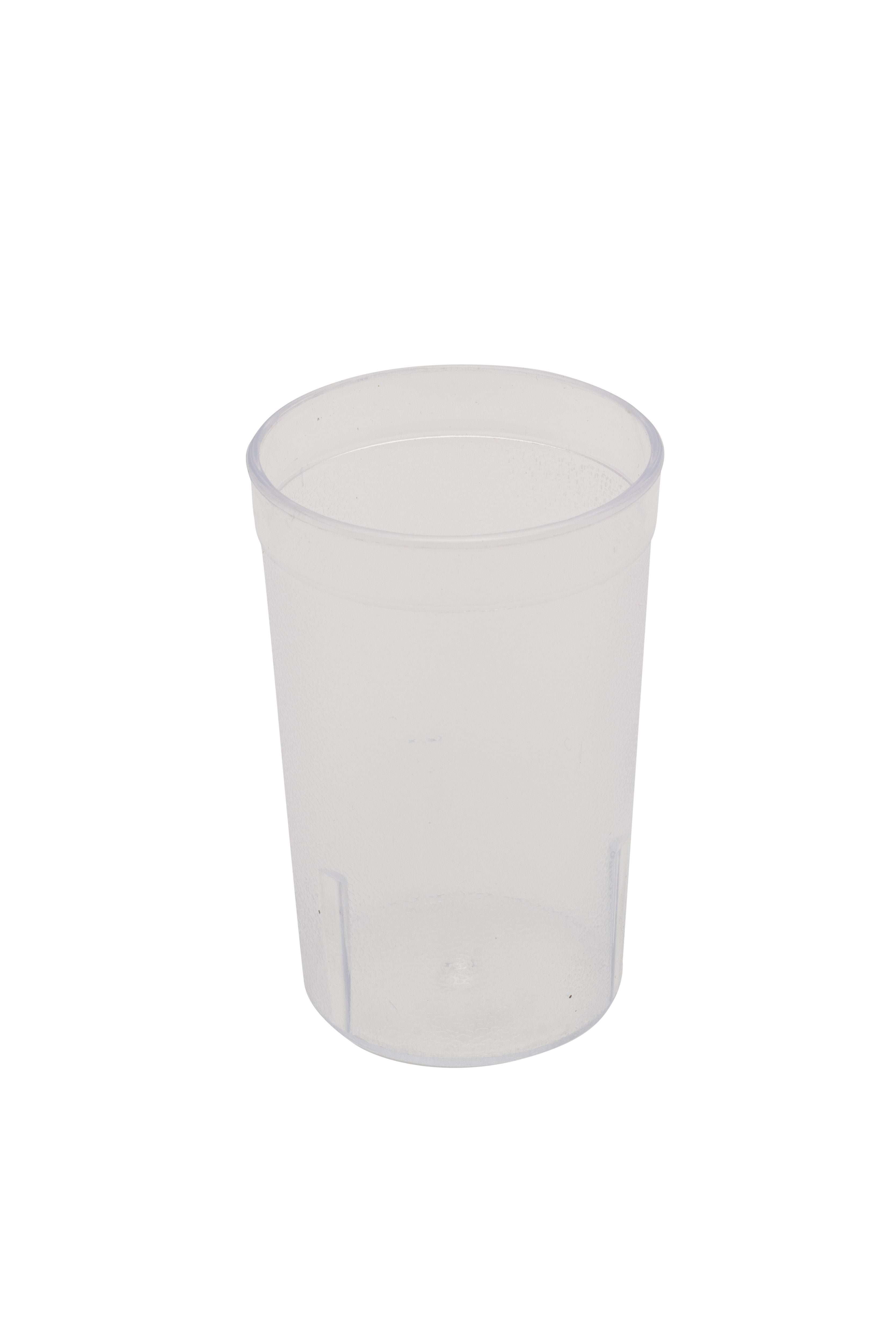 Tumbler, 8 oz., Pebbled, Clear, Dishwasher Safe, Stackable, San Plastic, BPA Free