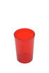 Tumbler, 8 oz., Pebbled, Red, Dishwasher Safe, Stackable, San Plastic, BPA Free