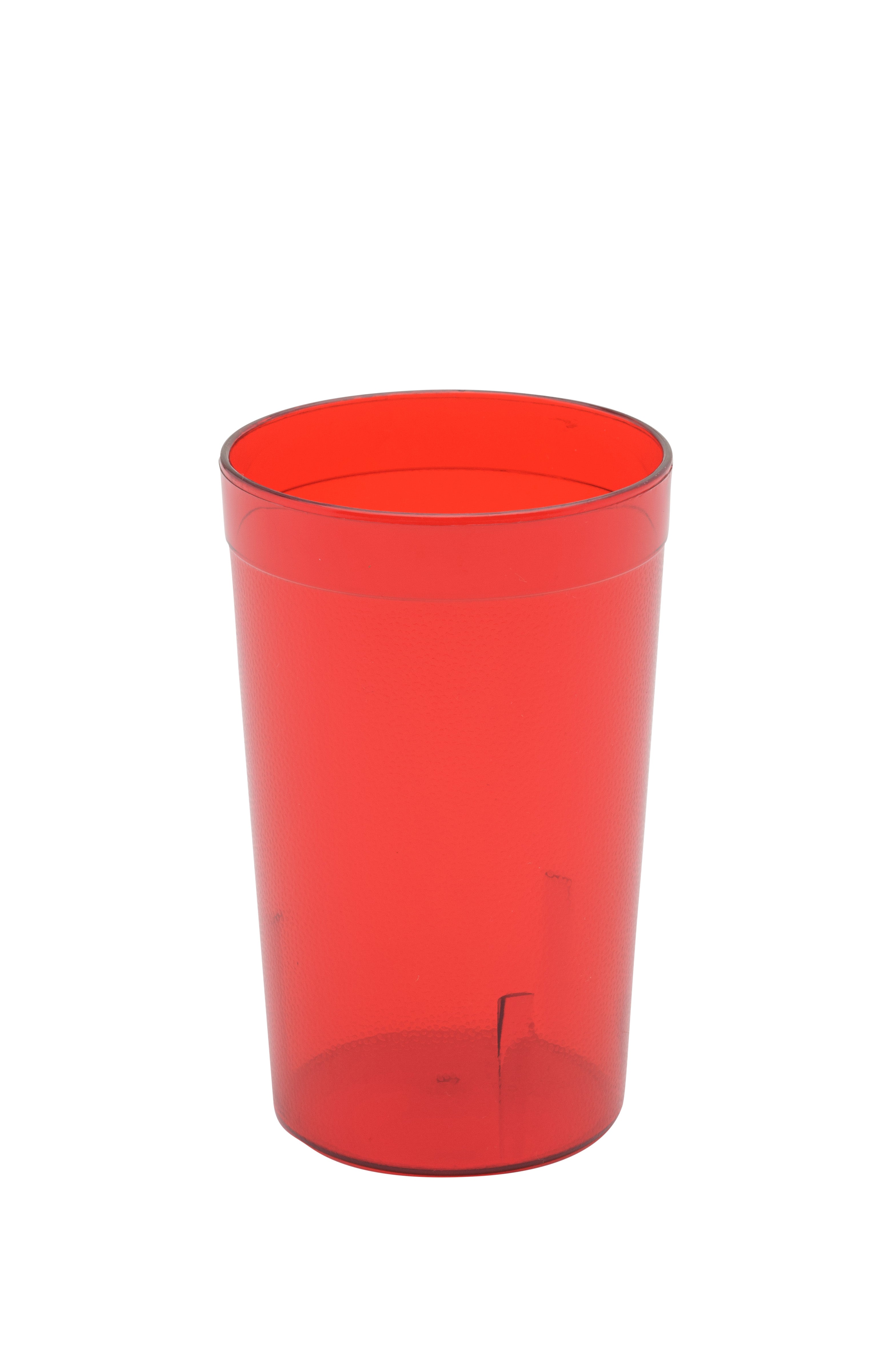 Tumbler, 9-1/2 oz., Pebbled, Red, Dishwasher Safe, Stackable, San Plastic, BPA Free