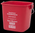 Sani-Bucket, 3 Qt., Red, for sanitzing solution, meets HAACP