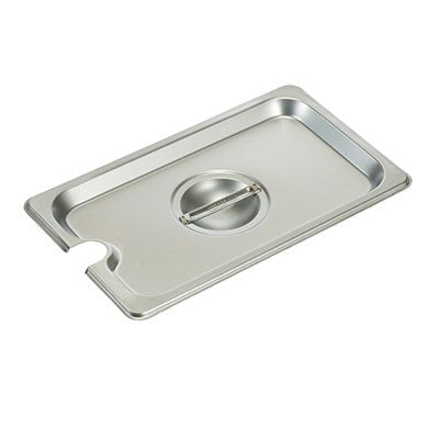 Steam Table Pan Cover Fourth Size Notched